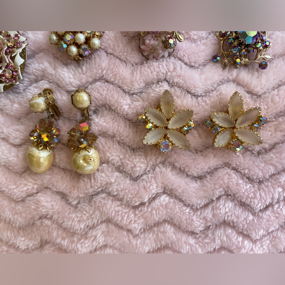Vintage Clip Earring Lot - Picture 6 of 15